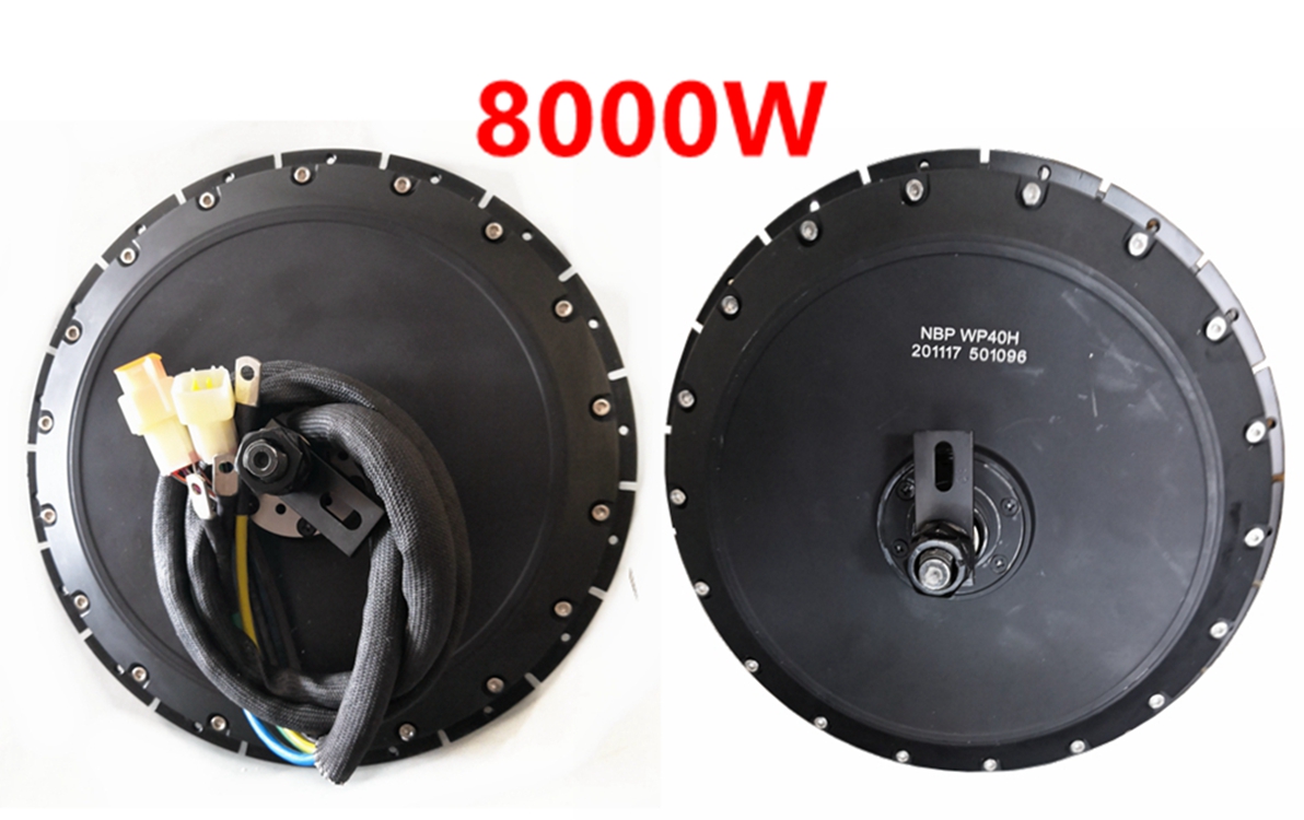 72V 8000W Brushless Hub Motor - US Stock QS273 40H Szczyt 8000W