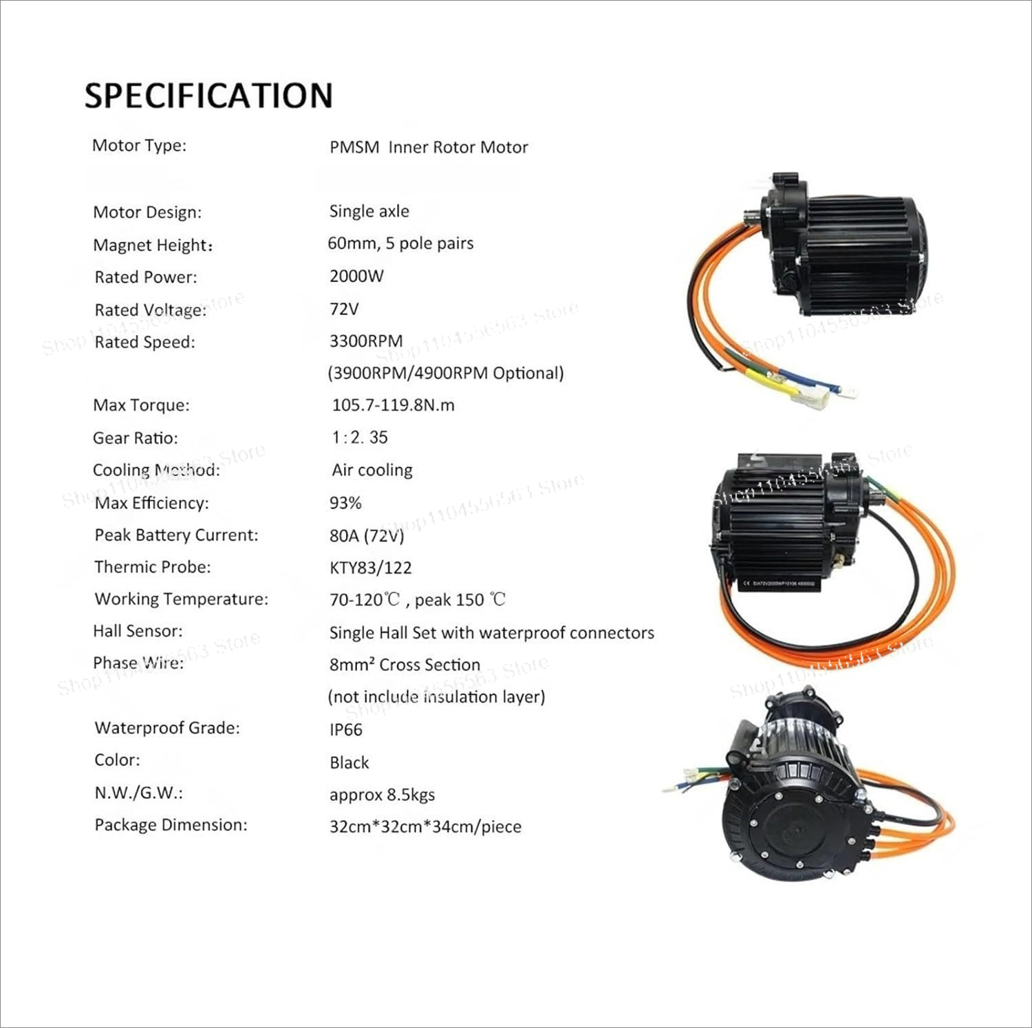 Silnik bezszczotkowy QS120 60H – High Torque Brushless Mid Motor Kit recenzja i cena