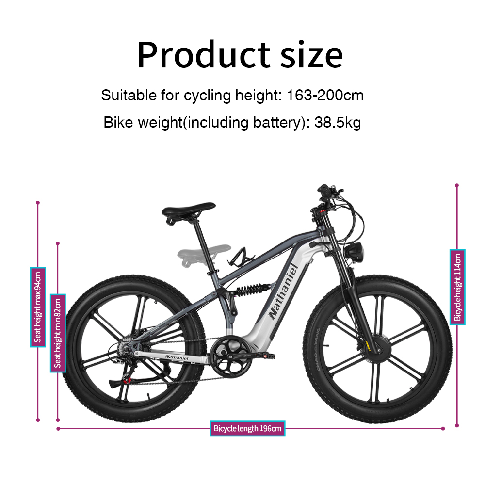 Rower elektryczny Nathaniel SY – Dual Motor Ebike Kit 2000W recenzja i cena