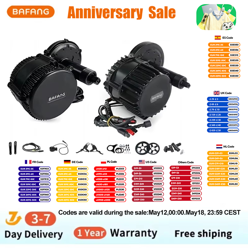 Bafang BBSHD 1000W 52V 48V 68m – Side Hung Mid Drive Motor Kit recenzja i cena