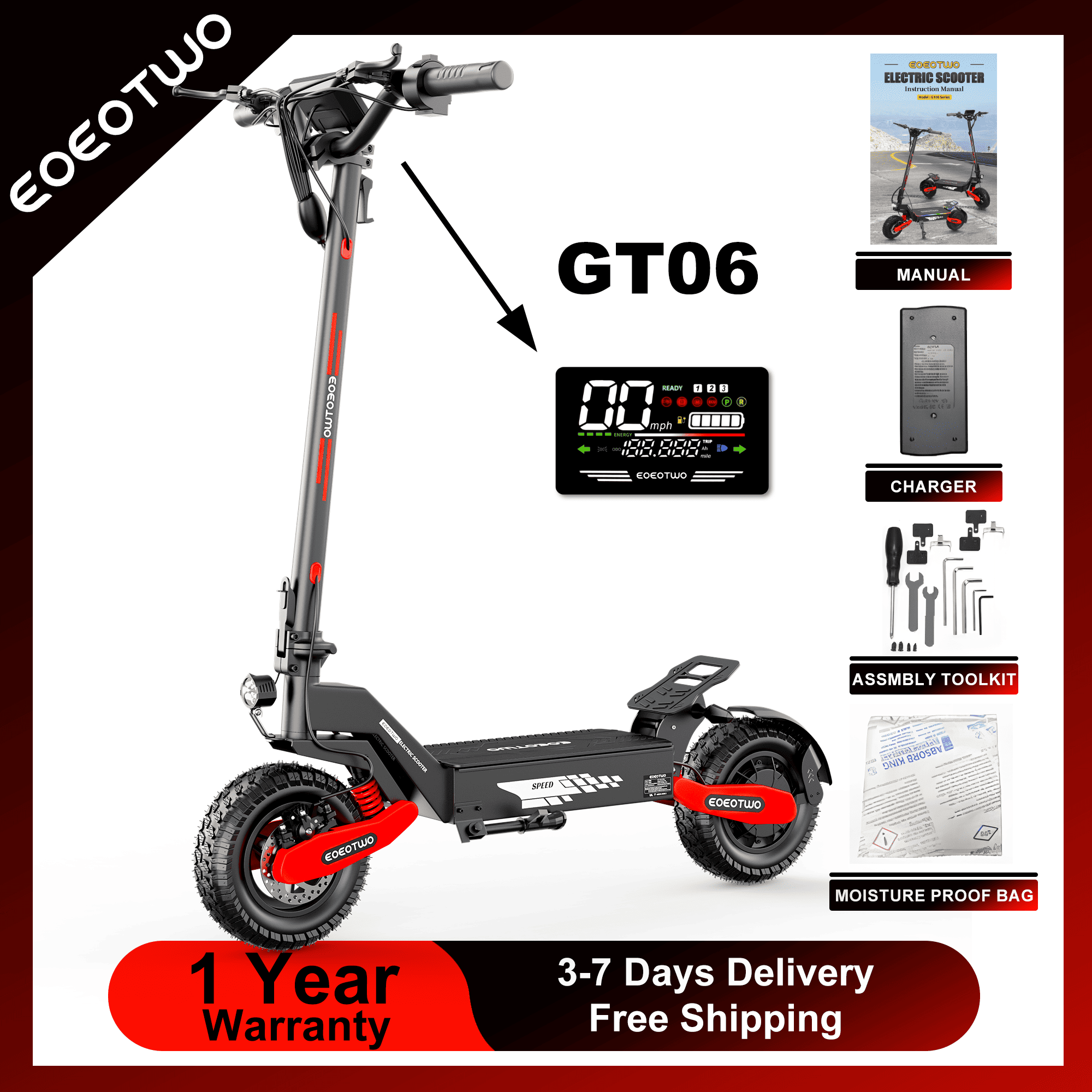 Hulajnoga elektryczna EOEOTWO  – Dual Motor Ebike Kit 2000W recenzja i cena
