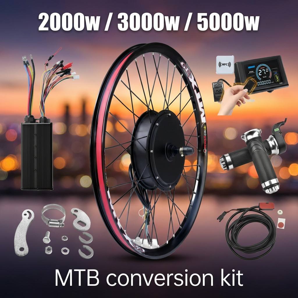 Zestaw do e-bike'a 72V 5000W z – 5000W Hub Motor Kit 72V recenzja i cena